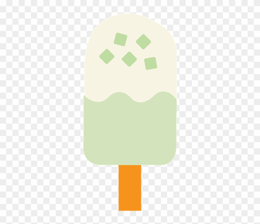 Popsicle, Pop, Green, Coconut, Food, Sweet, Ice, Cold - Illustration Clipart #1604181