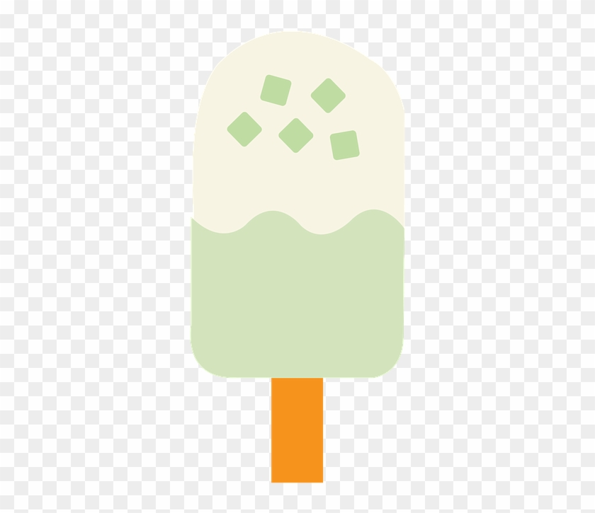 Popsicle, Pop, Green, Coconut, Food, Sweet, Ice, Cold - Illustration Clipart