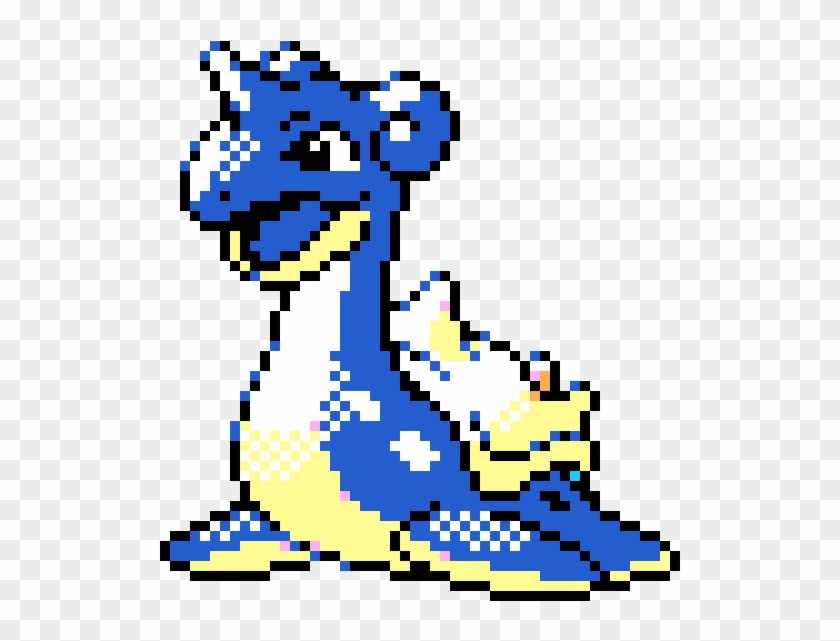 Lapras - Pixel Art Pokemon Gold Clipart