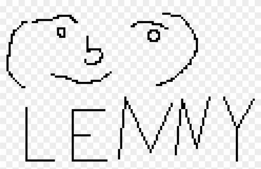 Lenny Is Awesome - Line Art Clipart