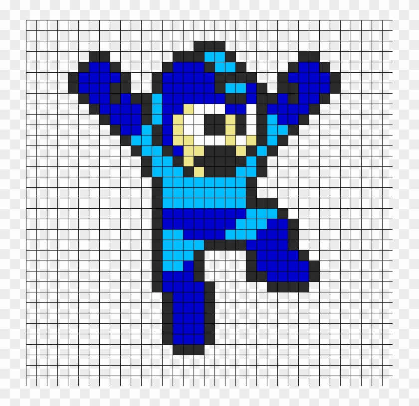 Mega Man Perler Perler Bead Pattern / Bead Sprite - 8 Bit Mega Man 2 Clipart