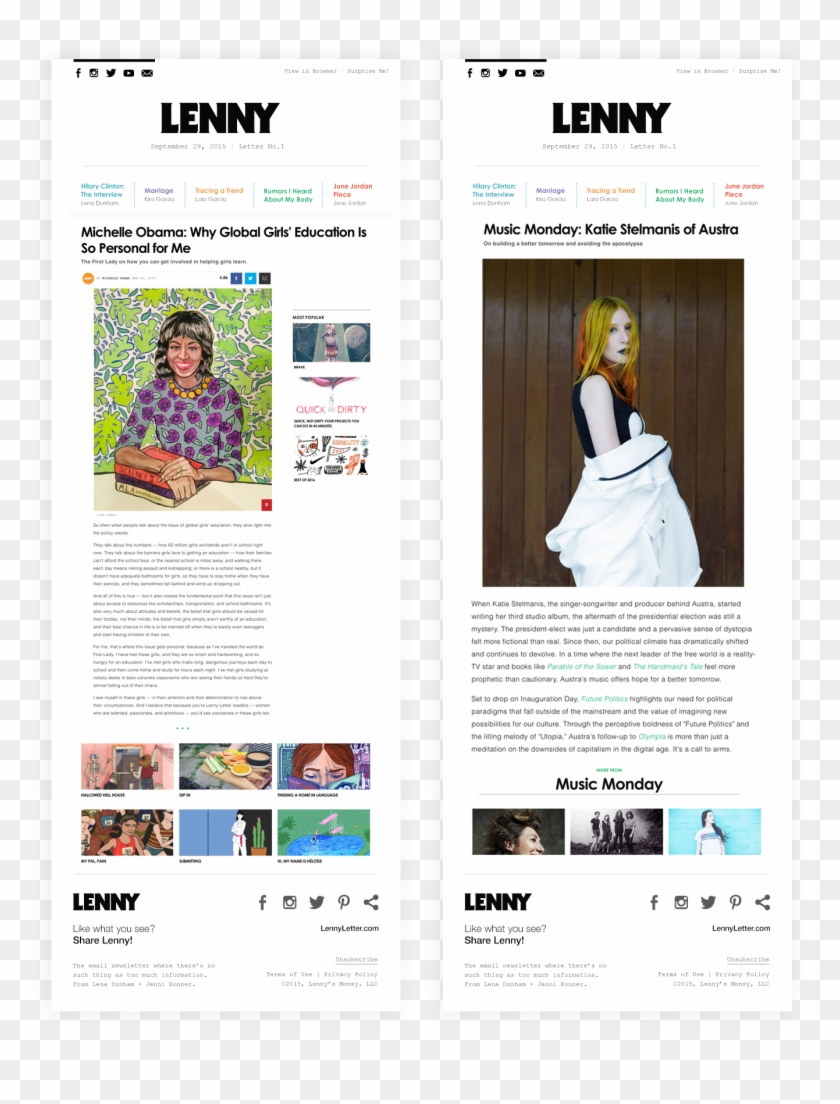 Lenny Letter - Online Advertising Clipart #1605093