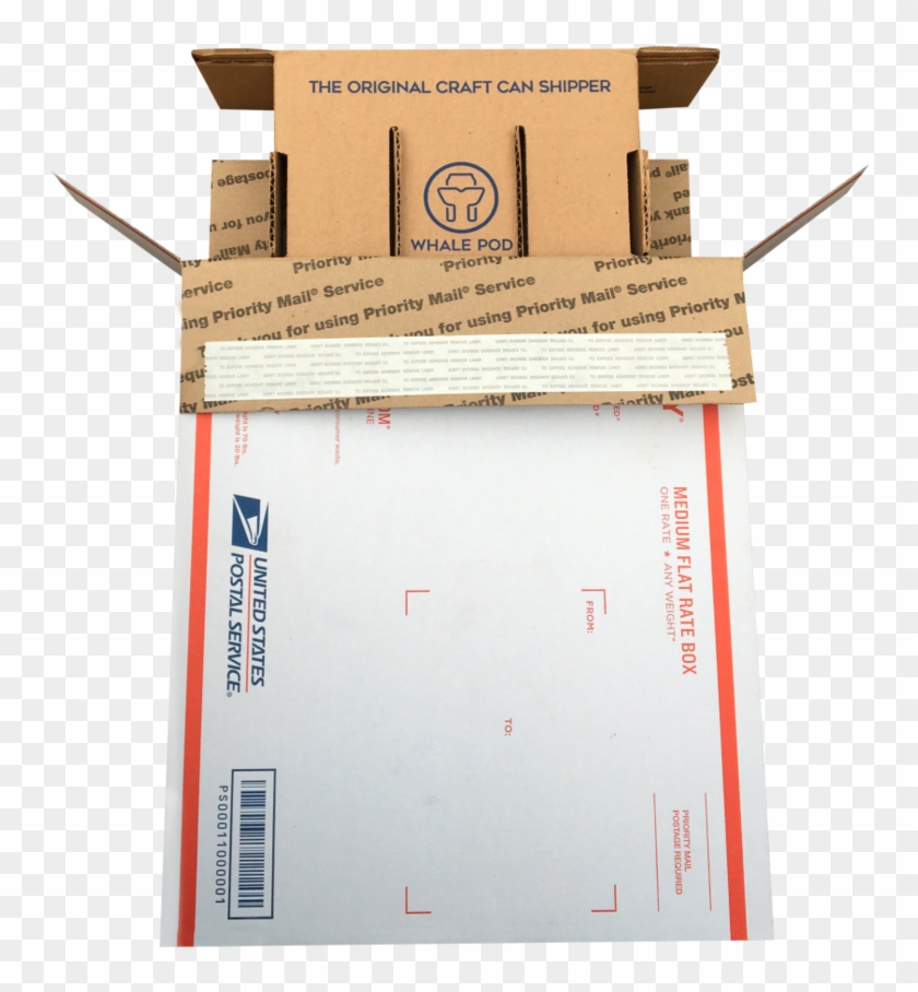 6 Pack Usps Flat Rate Whale Pod Shipper Whale Pod Shipper - United States Postal Service Clipart #1605187