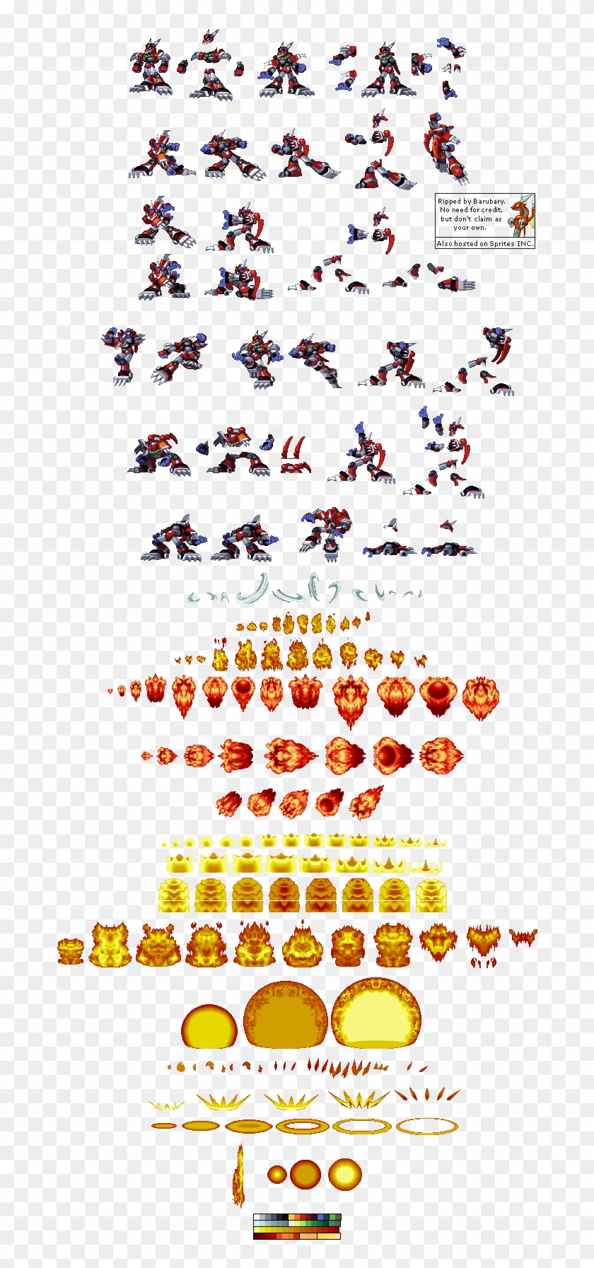 Magma Dragoon Video Game Sprites, Pixel Characters, - Megaman X Magma Dragoon Sprites Clipart #1605575