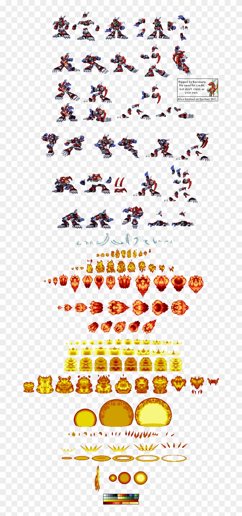 Magma Dragoon Video Game Sprites, Pixel Characters, - Megaman X Magma Dragoon Sprites Clipart