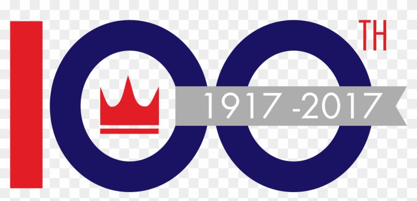 100th Crown Logo - Circle Clipart