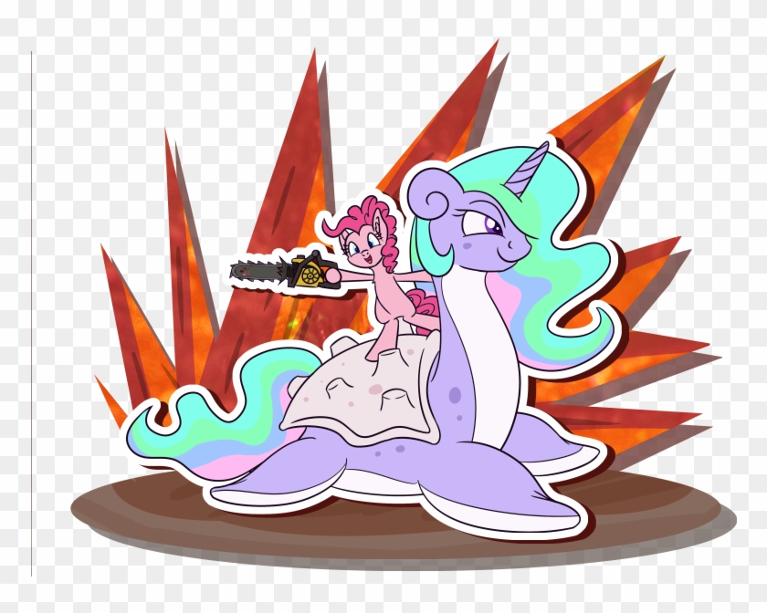 Couchcrusader, Chainsaw, Crossover, Doom, Lapras, Pinkie - Cartoon Clipart