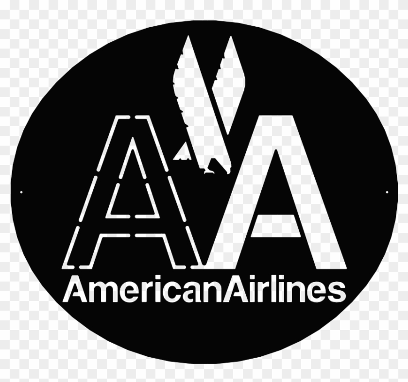 A 001 D American Airlines 1968 Era - Circle Clipart