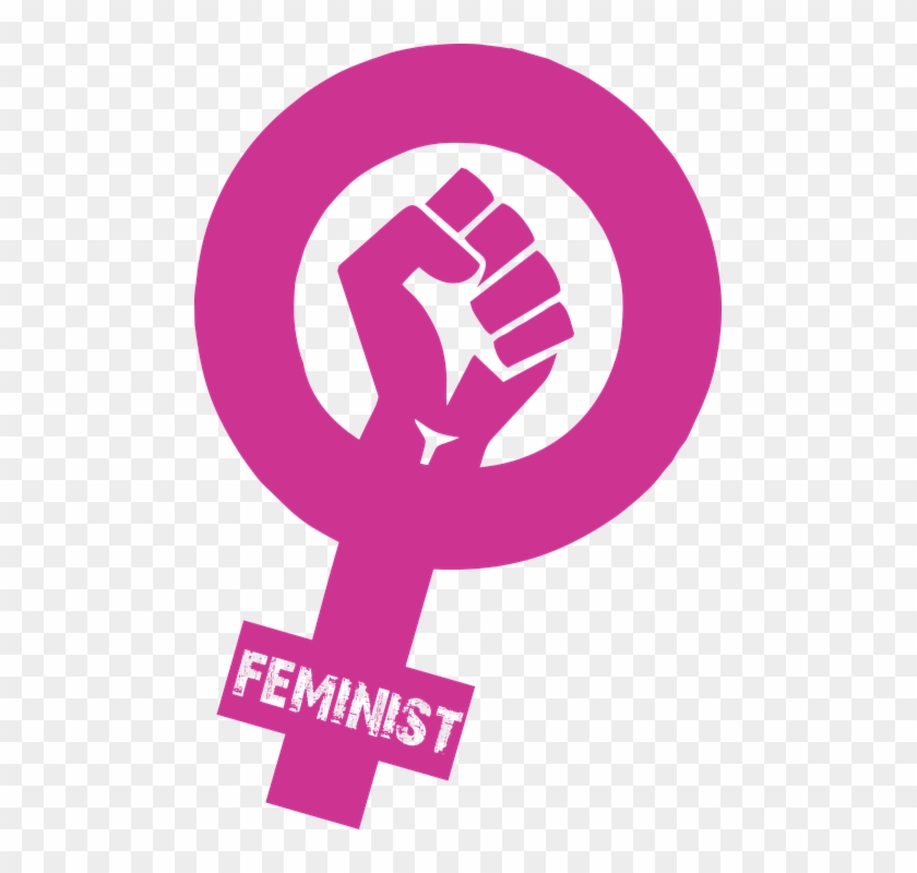 Feminist Feminism Woman's Rights Slogan Female - Feminist Png Clipart #1606351