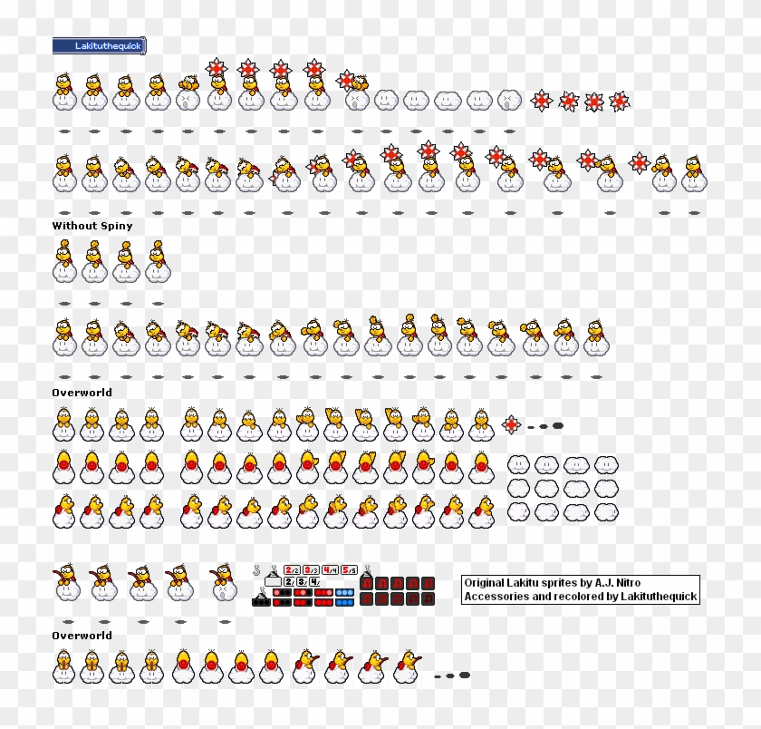 Lakituthequick - Mario Lakitu Sprite Clipart