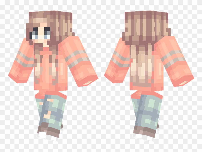 Pink Shirt - Minecraft Girls Skin Pink Nova Clipart #1607015