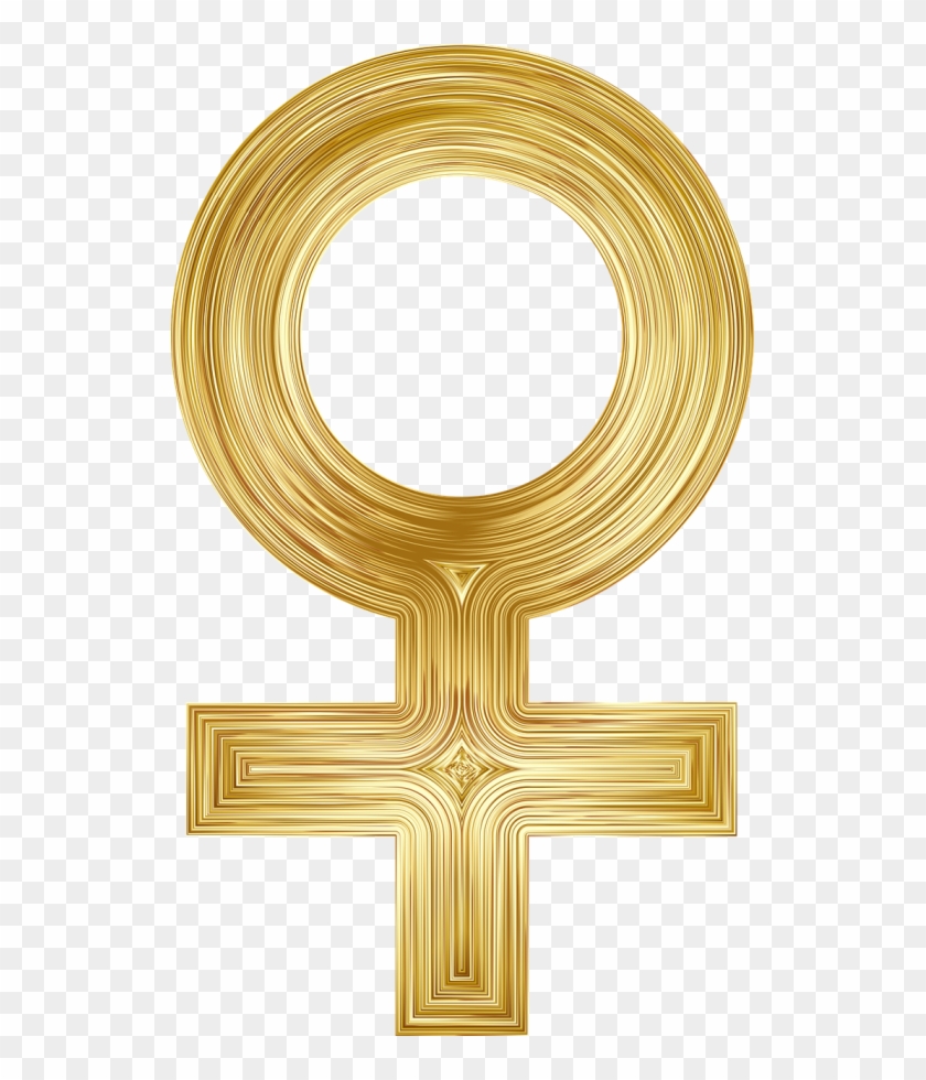 Feminism Represents Much More Than Just Extreme Stereotypes - Gold Female Sign Png Clipart