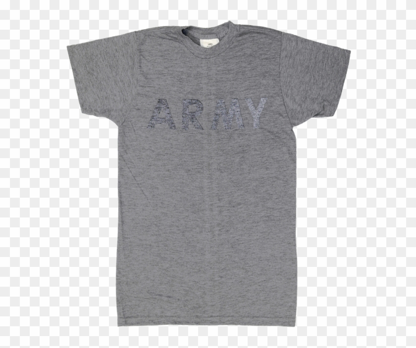 Us Army T-shirt With Reflective Army Emblem, Gray - Us Army T Shirts Clipart #1607464