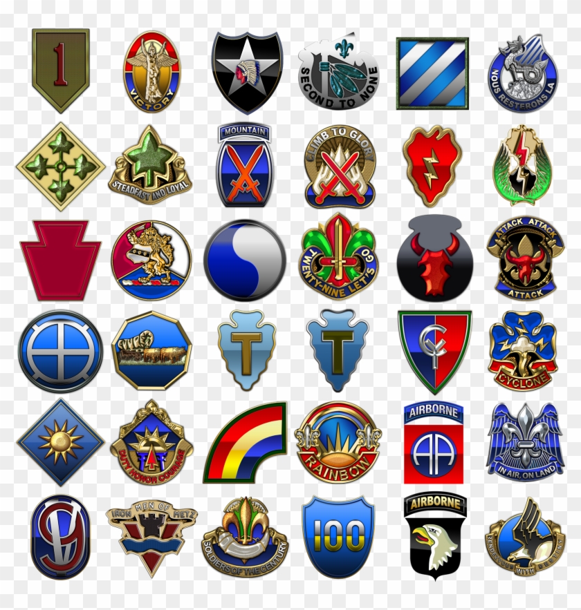 Insignia D U S Army Infantry Divisions - Infantry Division Patches Clipart