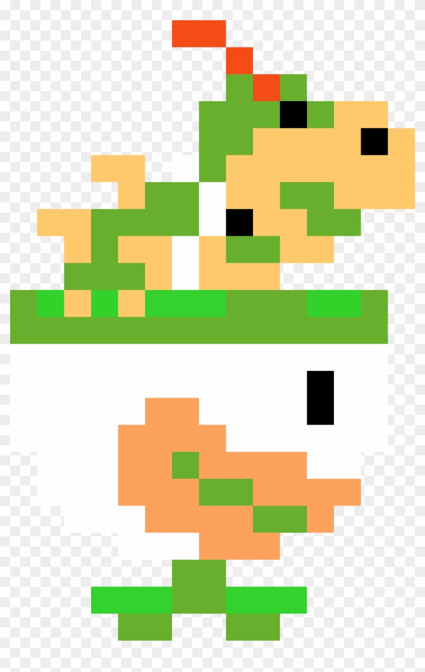 Donkey Kong Jr Mario Sprite - Super Mario Maker Bowser Jr Costume Clipart