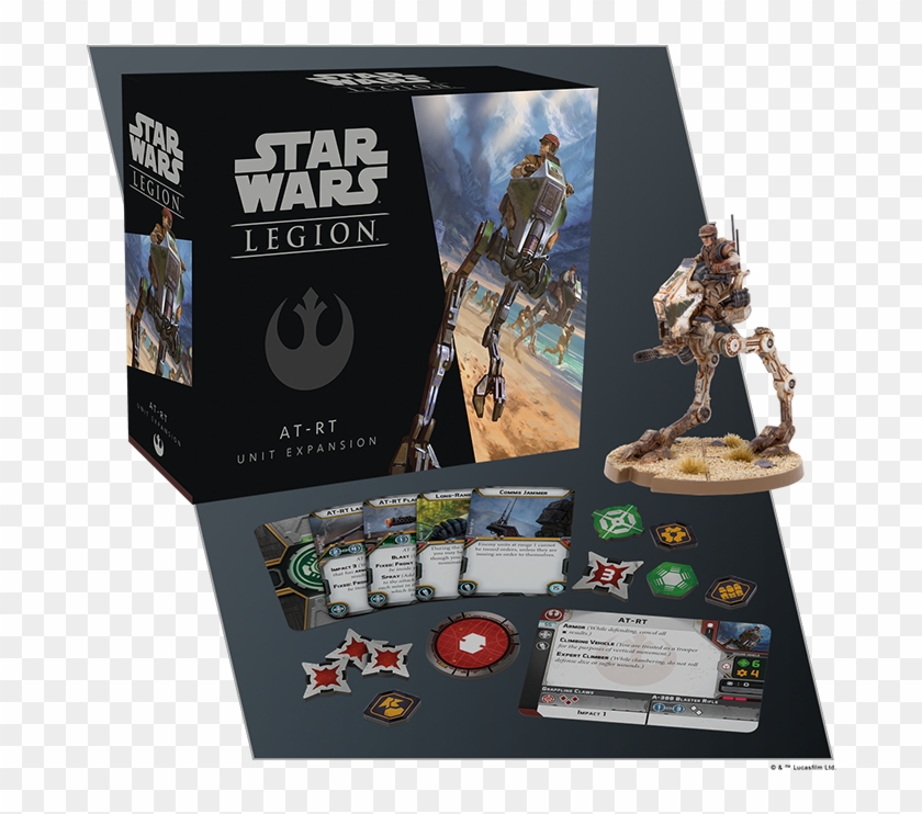 Stomping Into Battle Star Wars Legion, At-rt Unit Expansion - Star Wars Legion Stormtroopers Unit Expansion Clipart #1608345