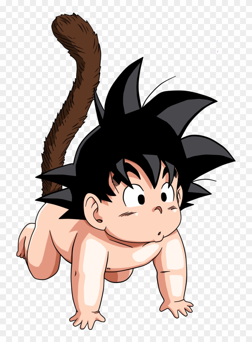 Goku Images Goku Fan Art Hd Wallpaper And Background - Baby Goku With Tail Clipart #1608464