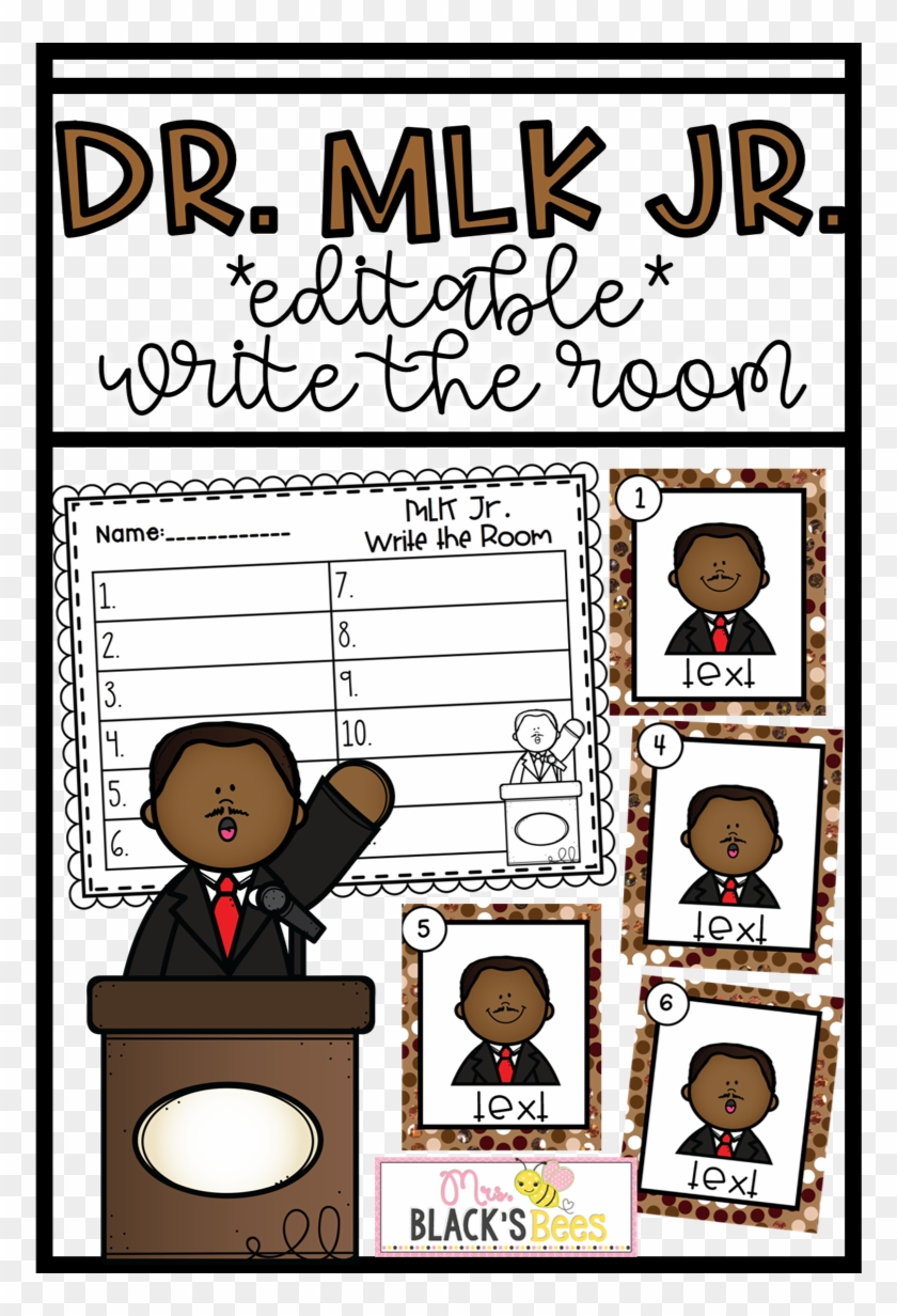 These Martin Luther King Jr - Cartoon Clipart