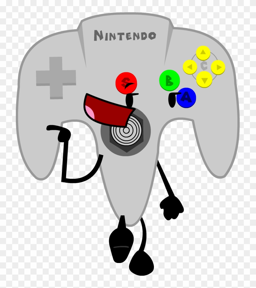 Controller Clipart Bfdi - Bfdi Nintendo 64 Controller - Png Download