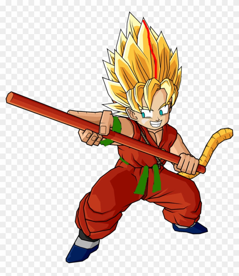 Kid Goku Super Saiyan - Kid Goku Ssj Clipart #1609122