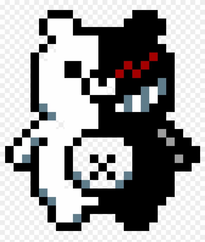 Monokuma - Monokuma Pixel Art Clipart