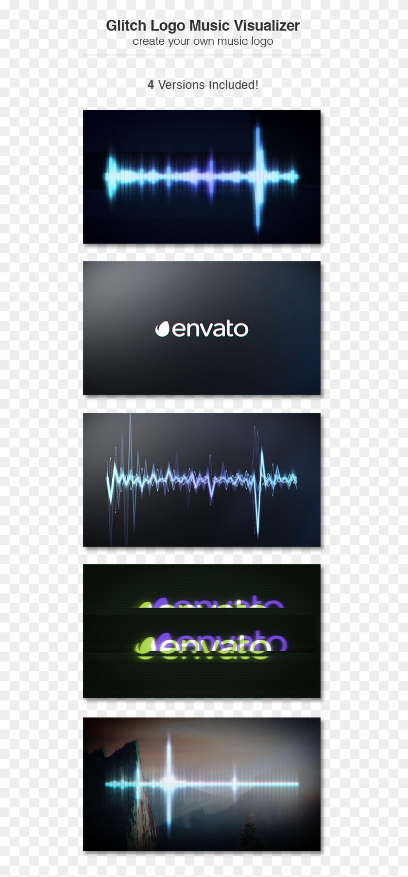 Logo Music Visualizer By Neuronfx Videohive Features - Graphic Design Clipart