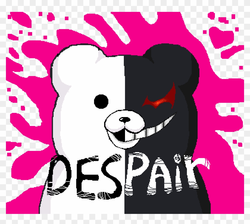 Monokuma - > - Cartoon Clipart #1609659