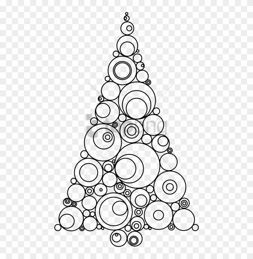 Free Png Abstract Lines Black And White Png Png Image - Line Drawing Christmas Tree Clipart