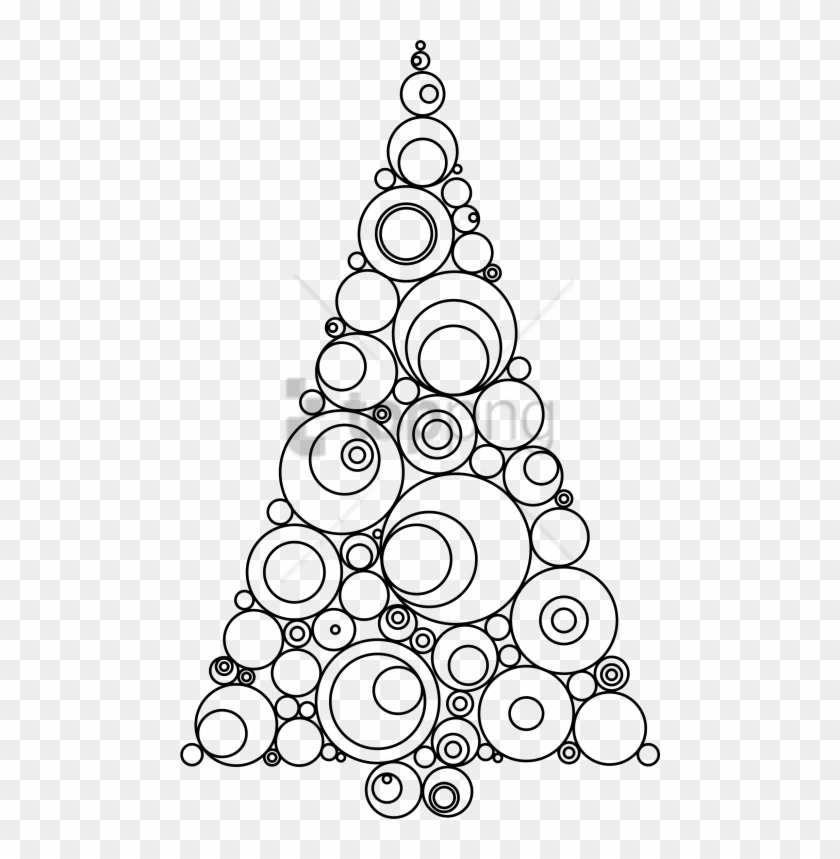 Free Png Abstract Lines Black And White Png Png Image - Line Drawing Christmas Tree Clipart #1609690