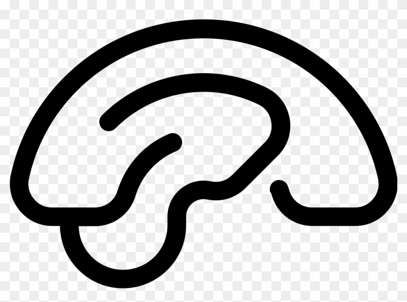 This Free Icons Png Design Of Brain Thicker Lines Side Clipart #1609806