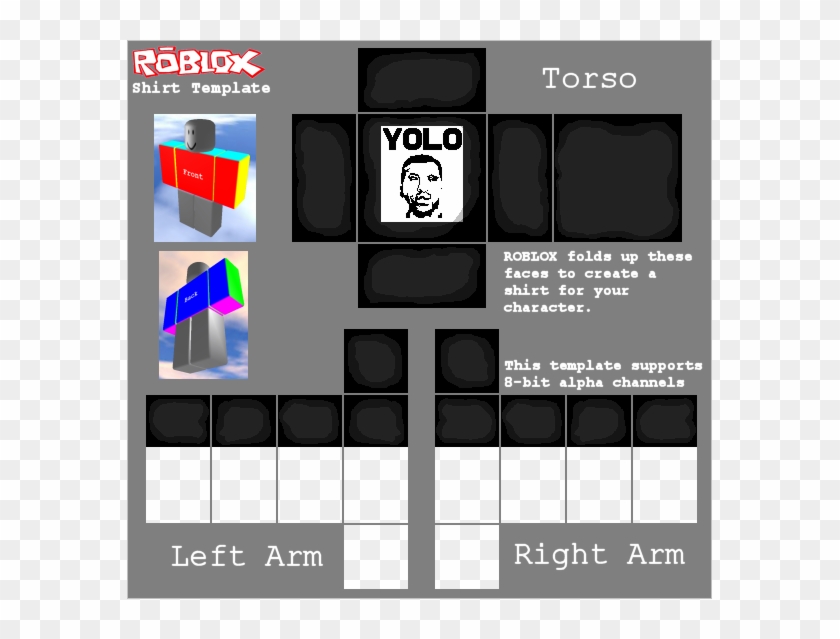 Zabba7461's Clothing And Pictures - Shirt Clothing Template Roblox Clipart #1610117