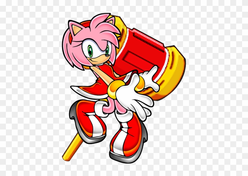 Amy Rose Render Clipart