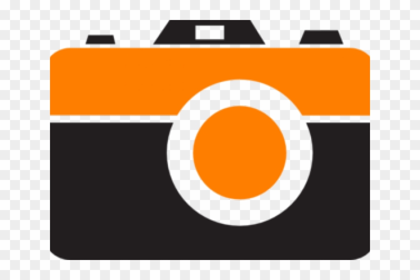 Photo Camera Clipart Camara - Orange Camera Clipart - Png Download