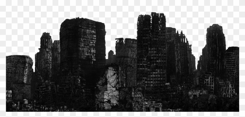 City Image - Apocalypse Haunted City Background Clipart #1610419