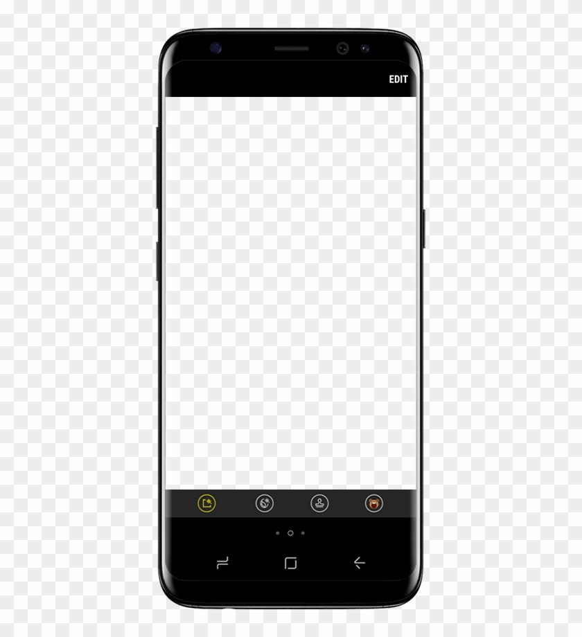 Image Of Galaxy S8 With Empty Screen - Phone Camera Screen Transparent Clipart