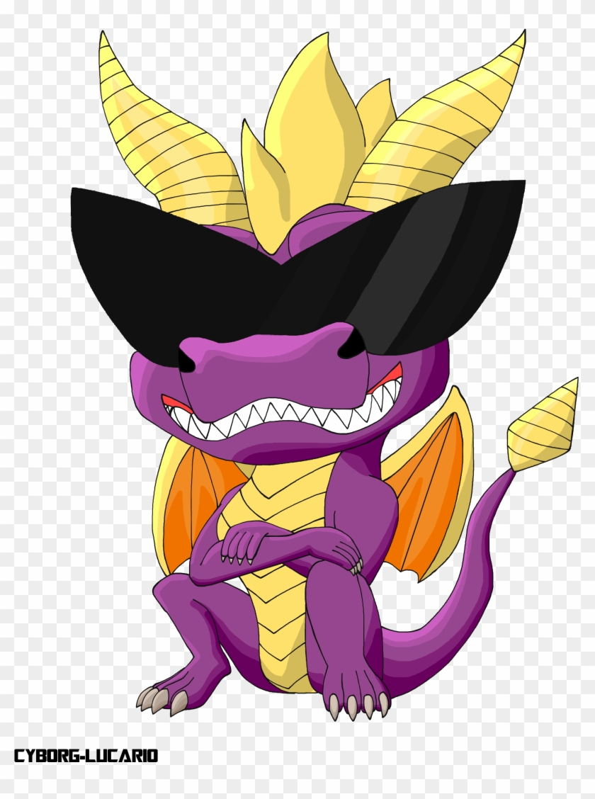 [com] Chibi Spyro - Cartoon Clipart #1610901