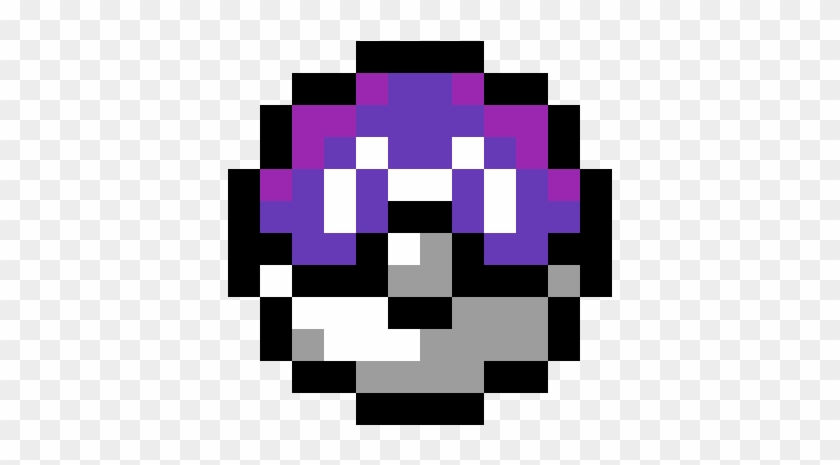 Master Ball - 8 Bit Pixel Art Pokemon Clipart #1611070