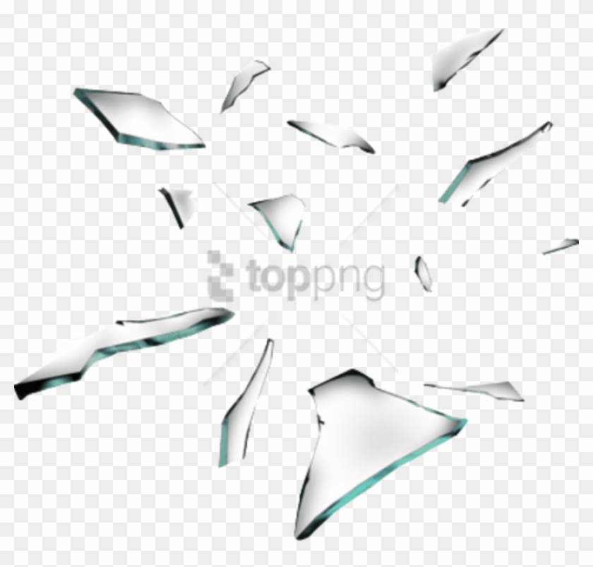 Free Png Shattered Glass Effect Png Png Image With - Broken Glass Pieces Png Clipart #1611329