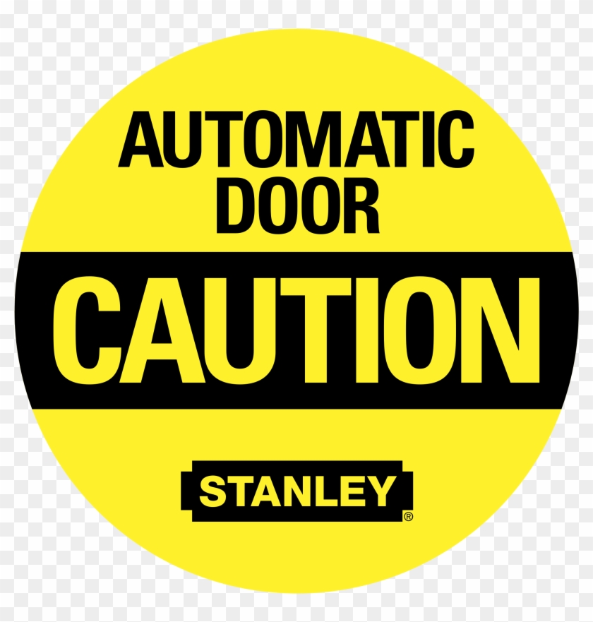 Automatic Door Caution 01 Logo Png Transparent - Automatic Door Logo Clipart #1611357