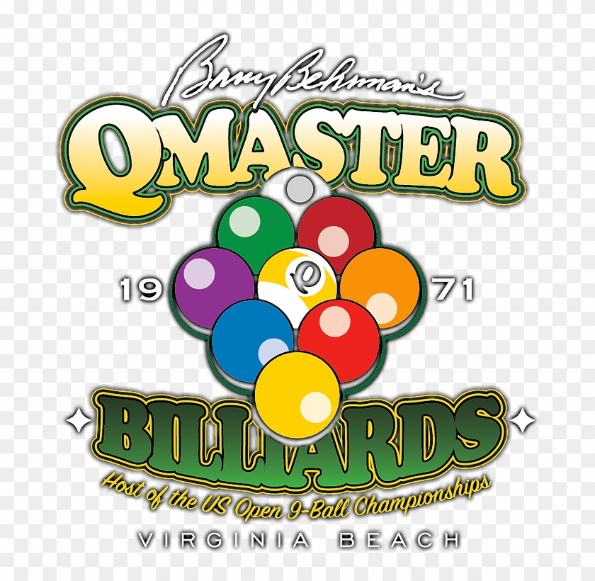 Barry Behrnam's Q Master Billiards - Graphic Design Clipart