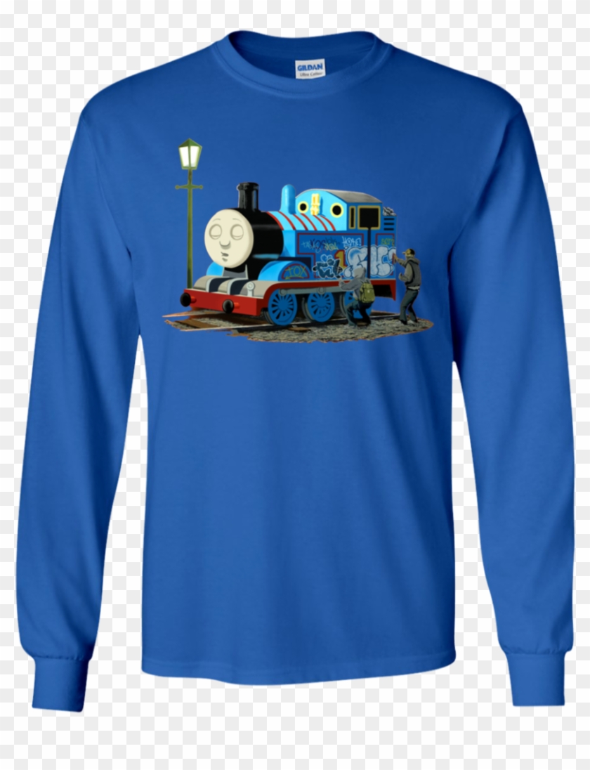 Banksy Thomas The Tank Engine Youth Ls T Shirt T Shirts - T-shirt Clipart #1611741