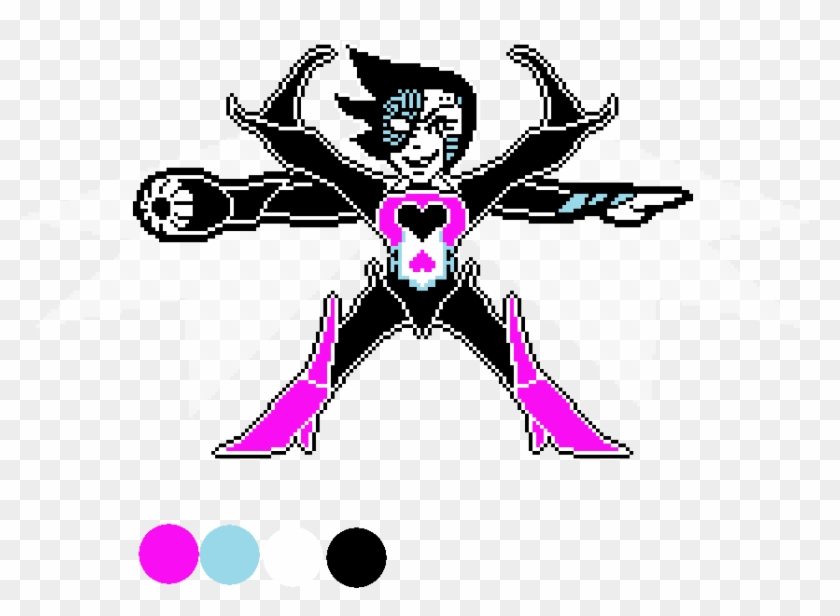 Mettaton Neo Colored Battle Sprite - Mettaton Neo Colored Sprite Clipart #1611798