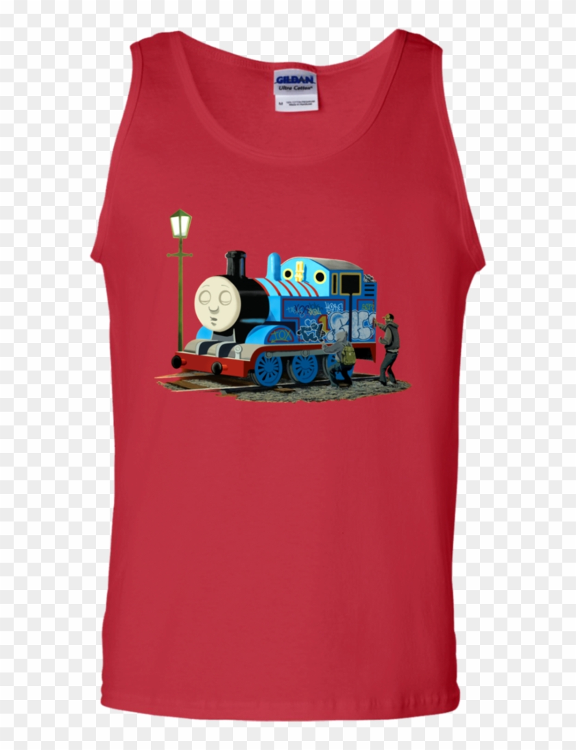 Banksy Thomas The Tank Engine Tank Top T-shirts - Shirt Clipart #1611894