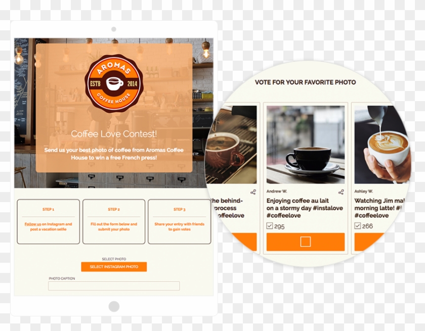 Instagram Photo Voting Contest - Doppio Clipart