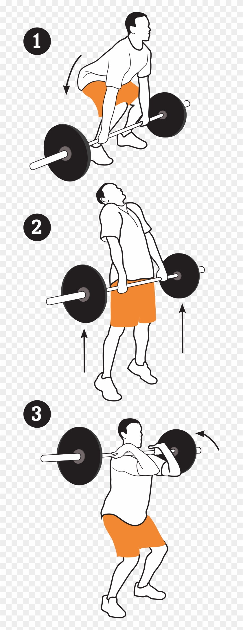 Workout Png - Power Clean Workout Clipart #1612058