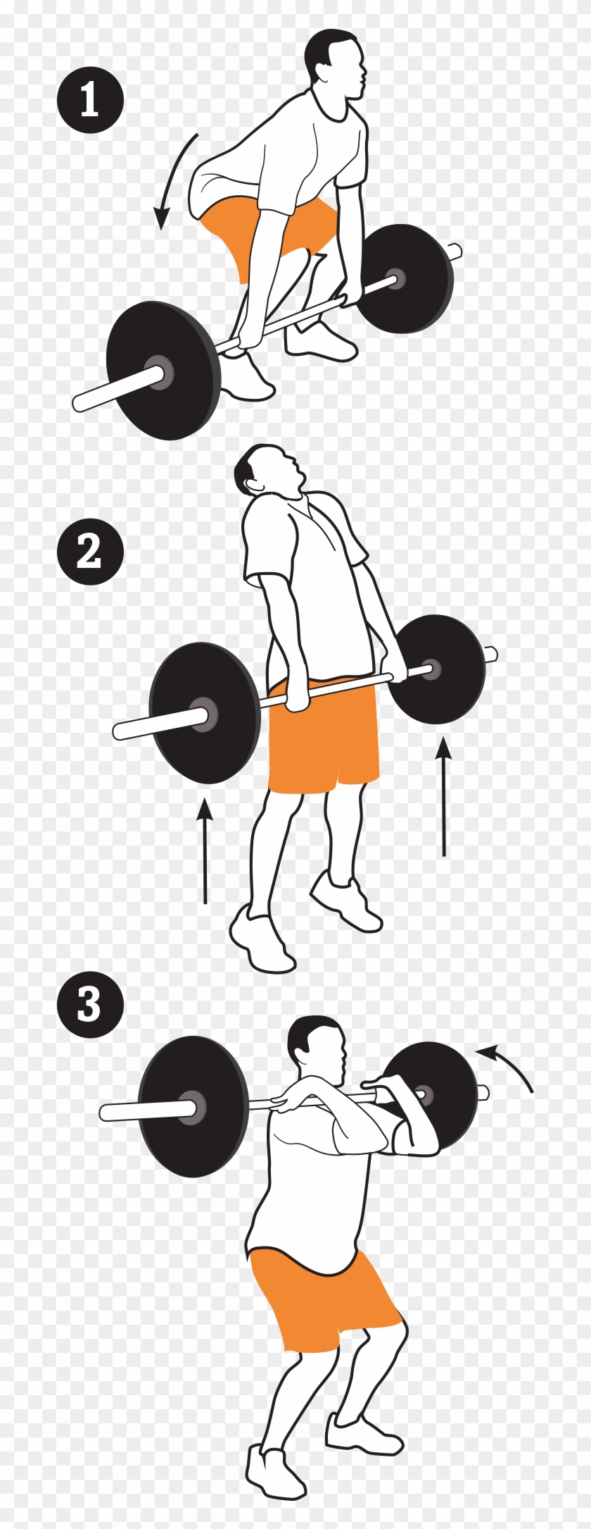 Workout Png - Power Clean Workout Clipart