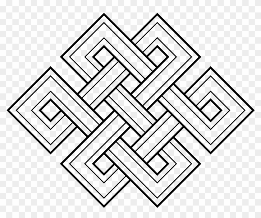 Infinity Knot Png Picture Freeuse Library - Buddhist Endless Knot Clipart #1612276