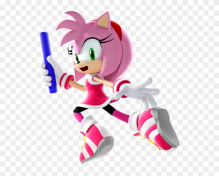 Sonic The Hedgehog - Amy The Hedgehog Olympic Transparent Clipart