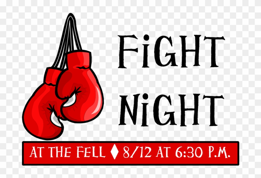 Fight Night At The Fell - Fight Night Clip Art - Png Download