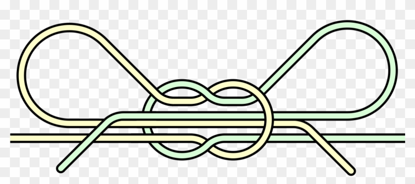 Clip Black And White Library Knot Clipart Bind - Shoelace Knot - Png Download #1612596